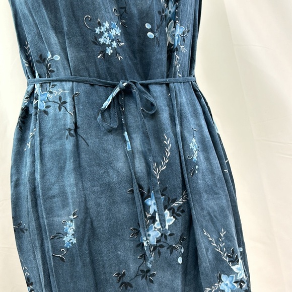 Vintage Darian Maxi Sleeveless Floral Dress with Cardigan Sweater Set Size 12 - Picture 8 of 16